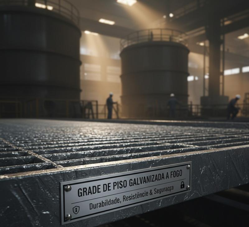 Grade de Piso Galvanizada a Fogo: Durabilidade, Resistência e Segurança em Ambientes Industriais